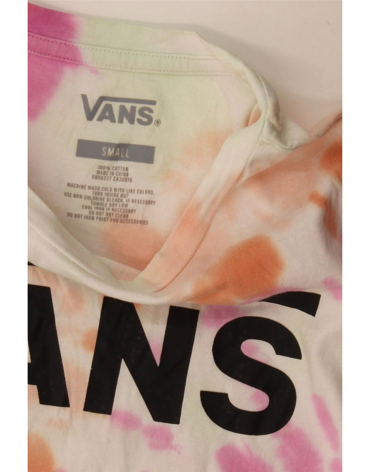 Camiseta VANS Feminina Crop Graphic Top UK 8 Pequena Multicolorida Tie Dye