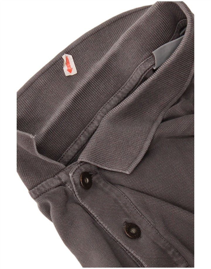 Camisa polo masculina Napapijri cinza médio