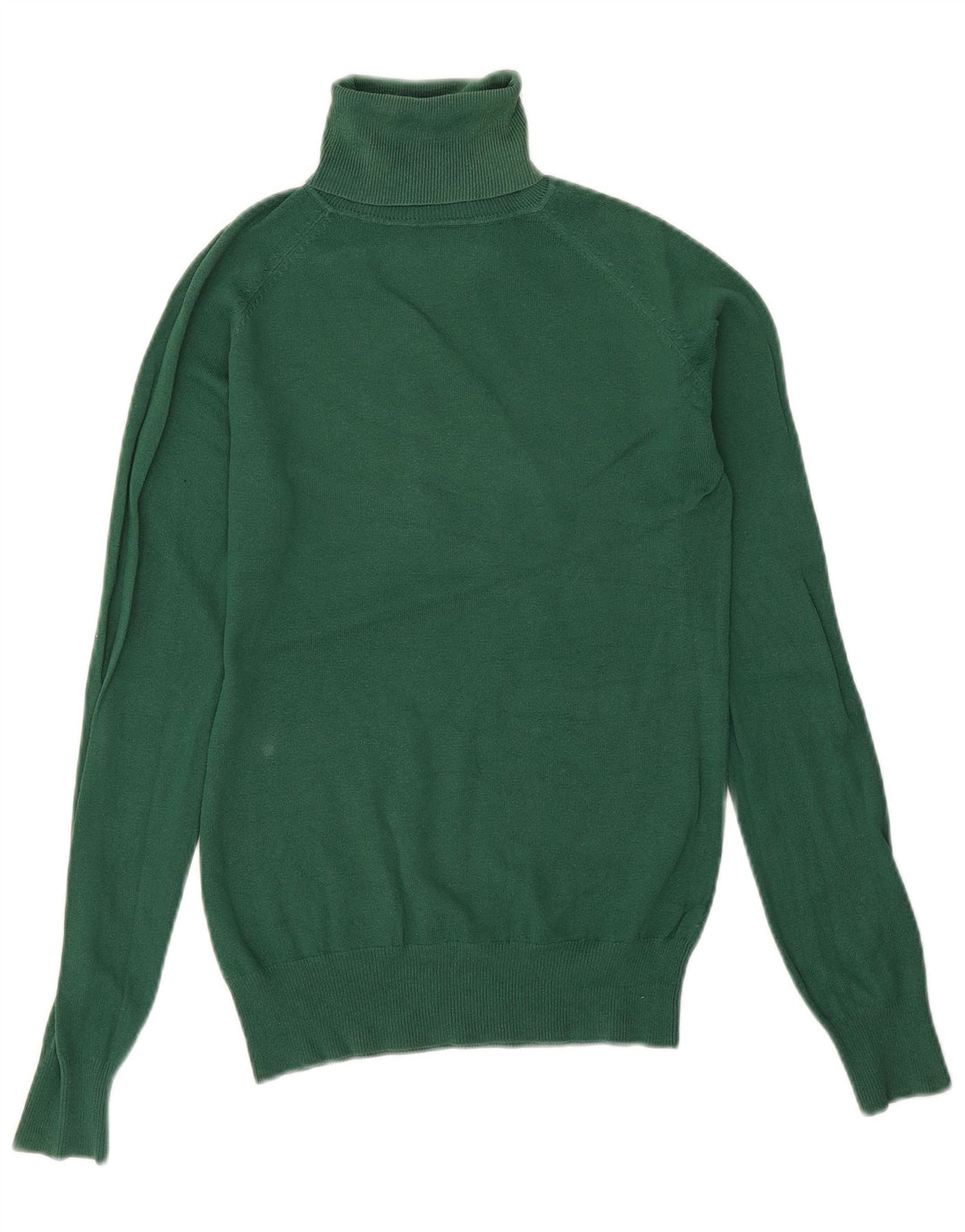 Zara Suéter feminino com gola redonda e gola redonda, Reino Unido 14, grande, verde