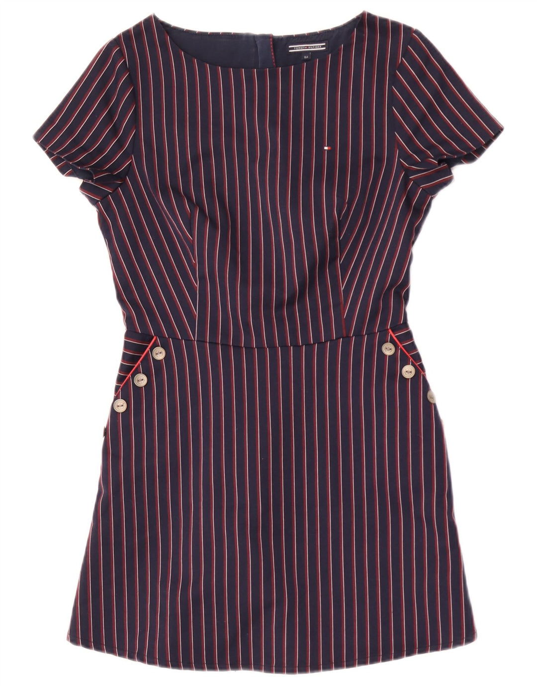 Vestido básico Tommy Hilfiger menina 14-15 anos azul marinho listrado