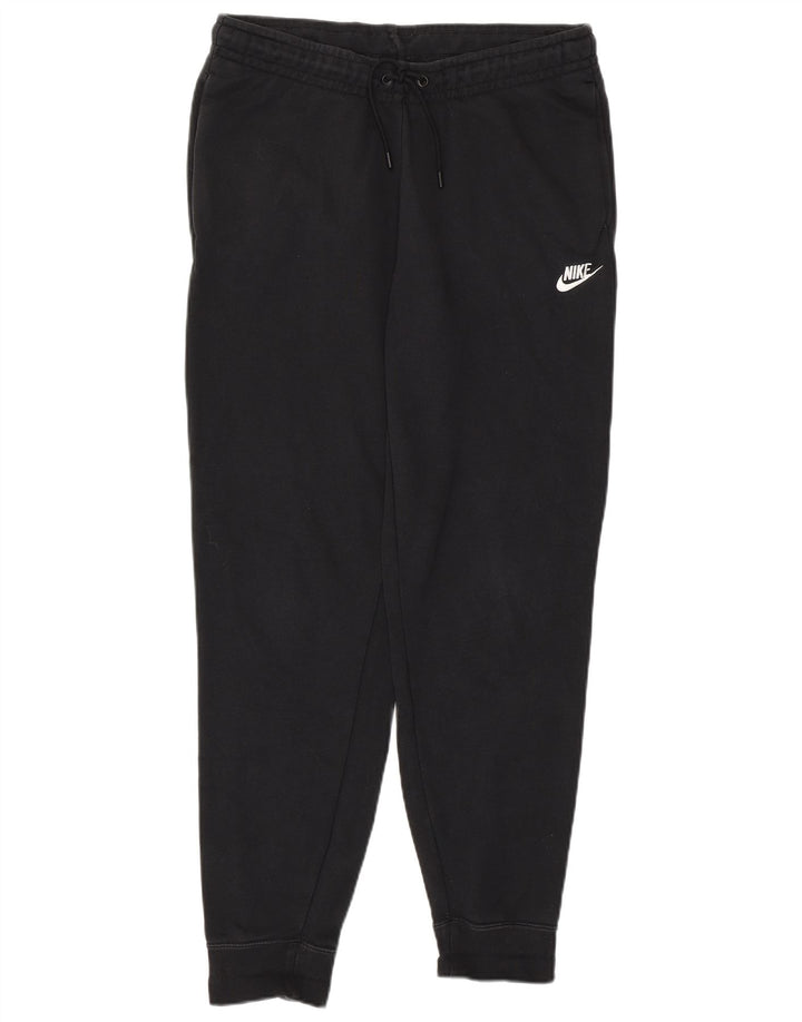 NIKE Womens Tracksuit Trousers Joggers UK 14 Medium Black