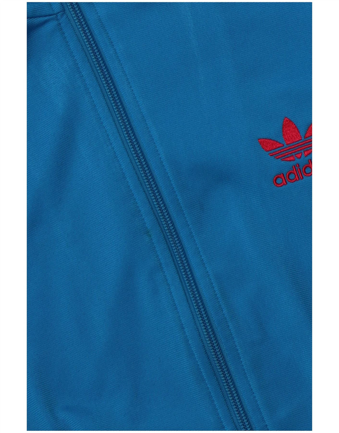 Adidas Womens Graphic Tracksuit Top Jacket EU 36 Pequeno Azul Poliéster