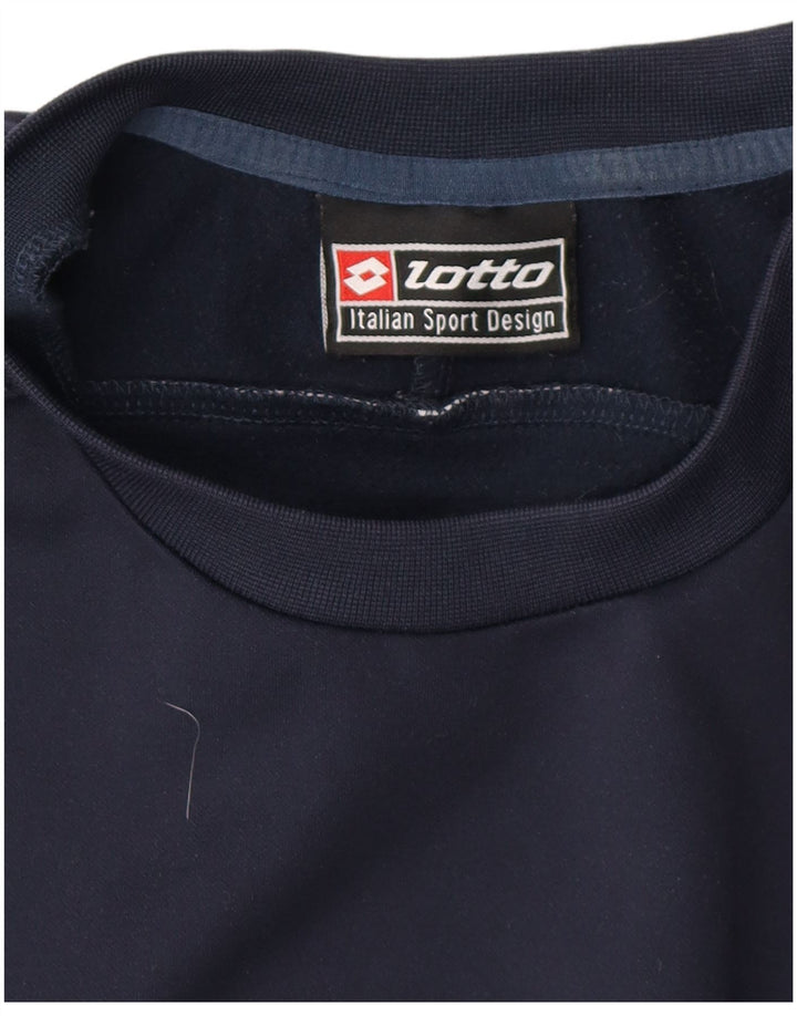 LOTTO moletom gráfico masculino jumper médio azul marinho