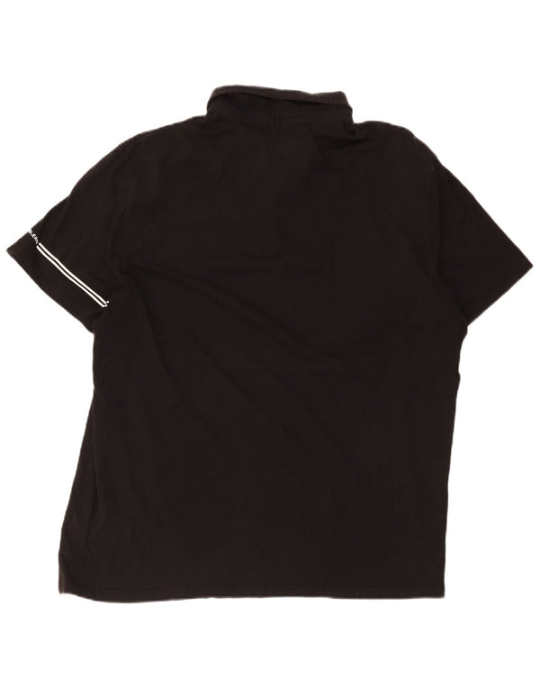 Camisa polo masculina Calvin Klein Jeans 2XL algodão preto