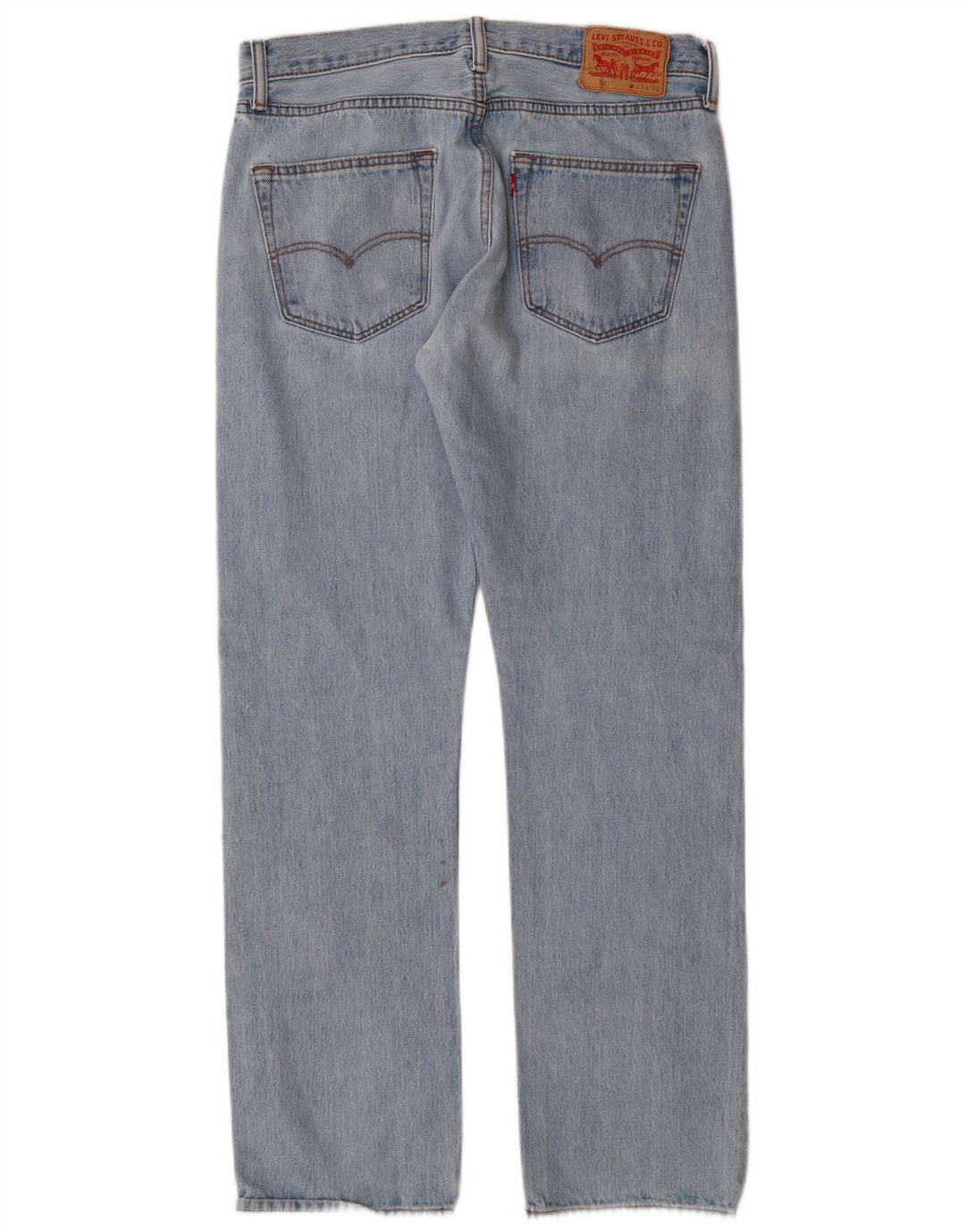 Levi's Masculino 501 Straight Jeans W33 L32 Azul Algodão