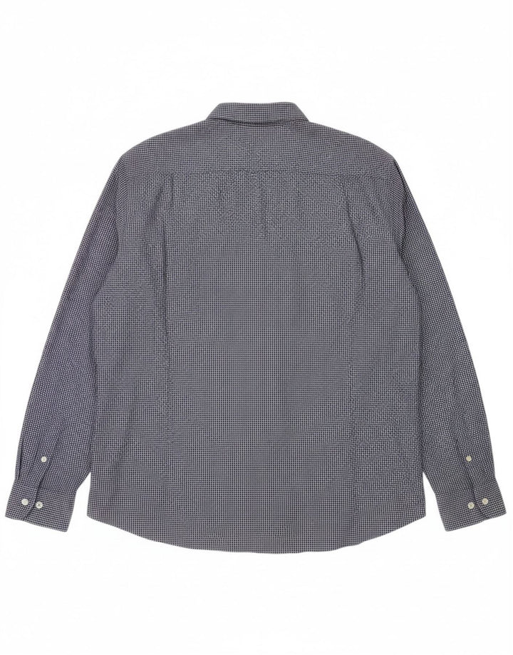 Camisa masculina MASSIMO DUTTI 2XL xadrez azul marinho