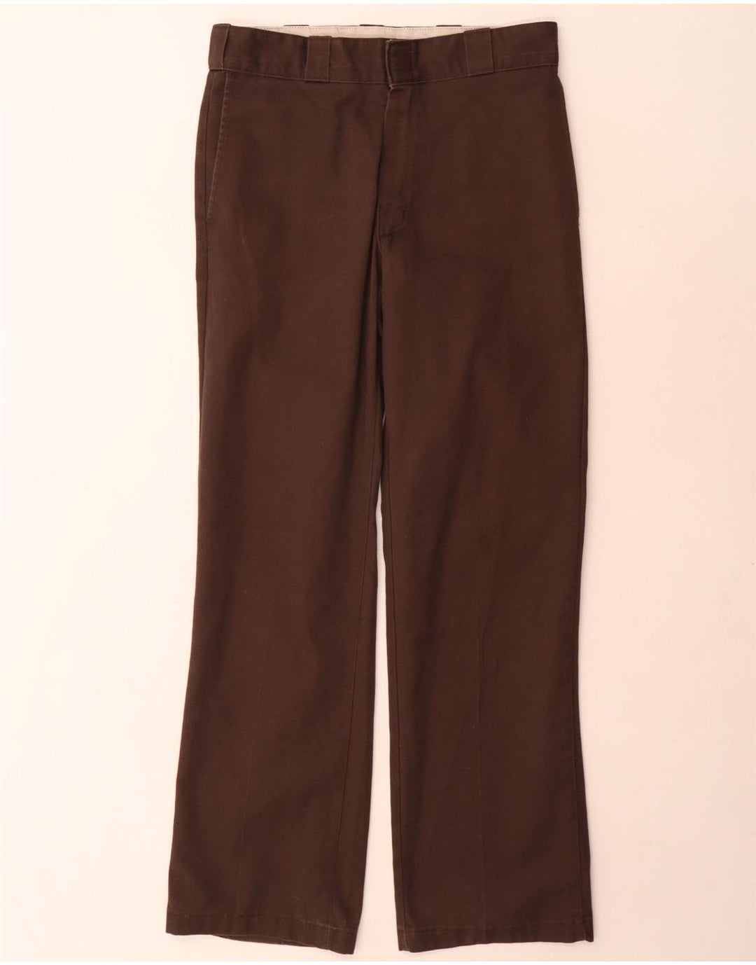 Calças Chino Dickies Mens 874 Straight W31 L32 Poliéster Marrom