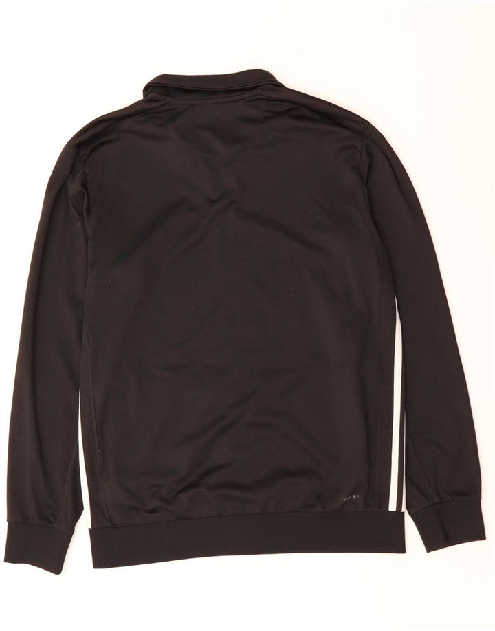 ADIDAS Mens Climalite Tracksuit Top Jacket Médio Preto Poliéster