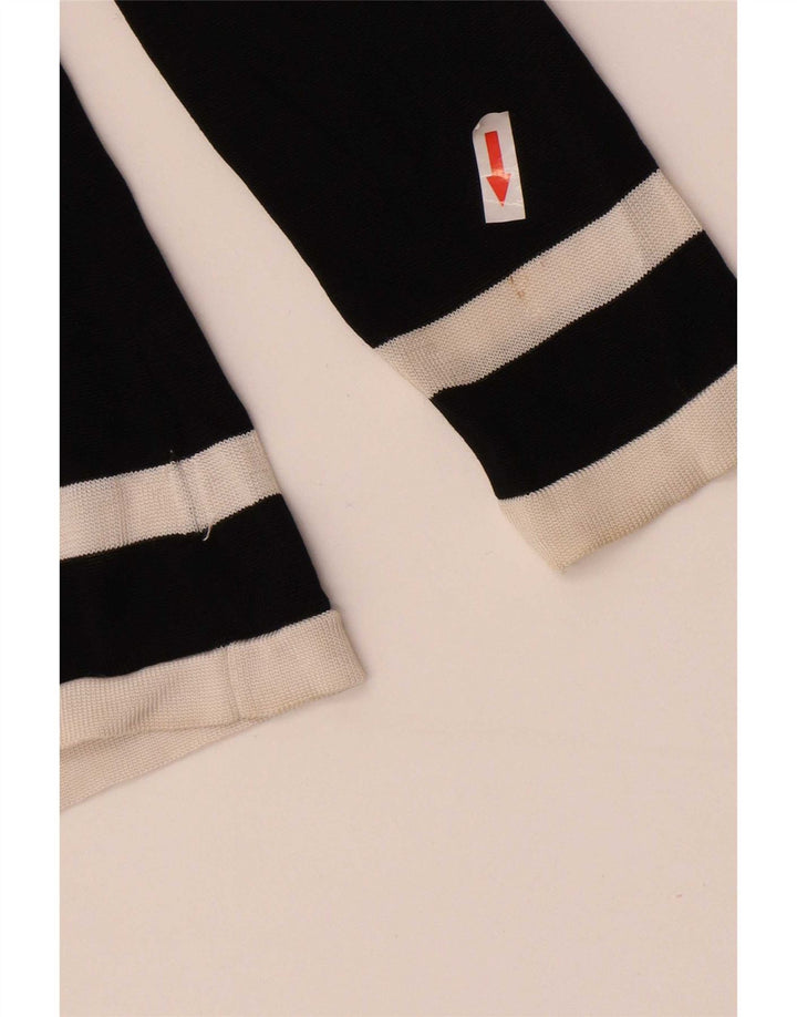 Suéter cardigã feminino Zara UK 12 médio preto colorblock rayon