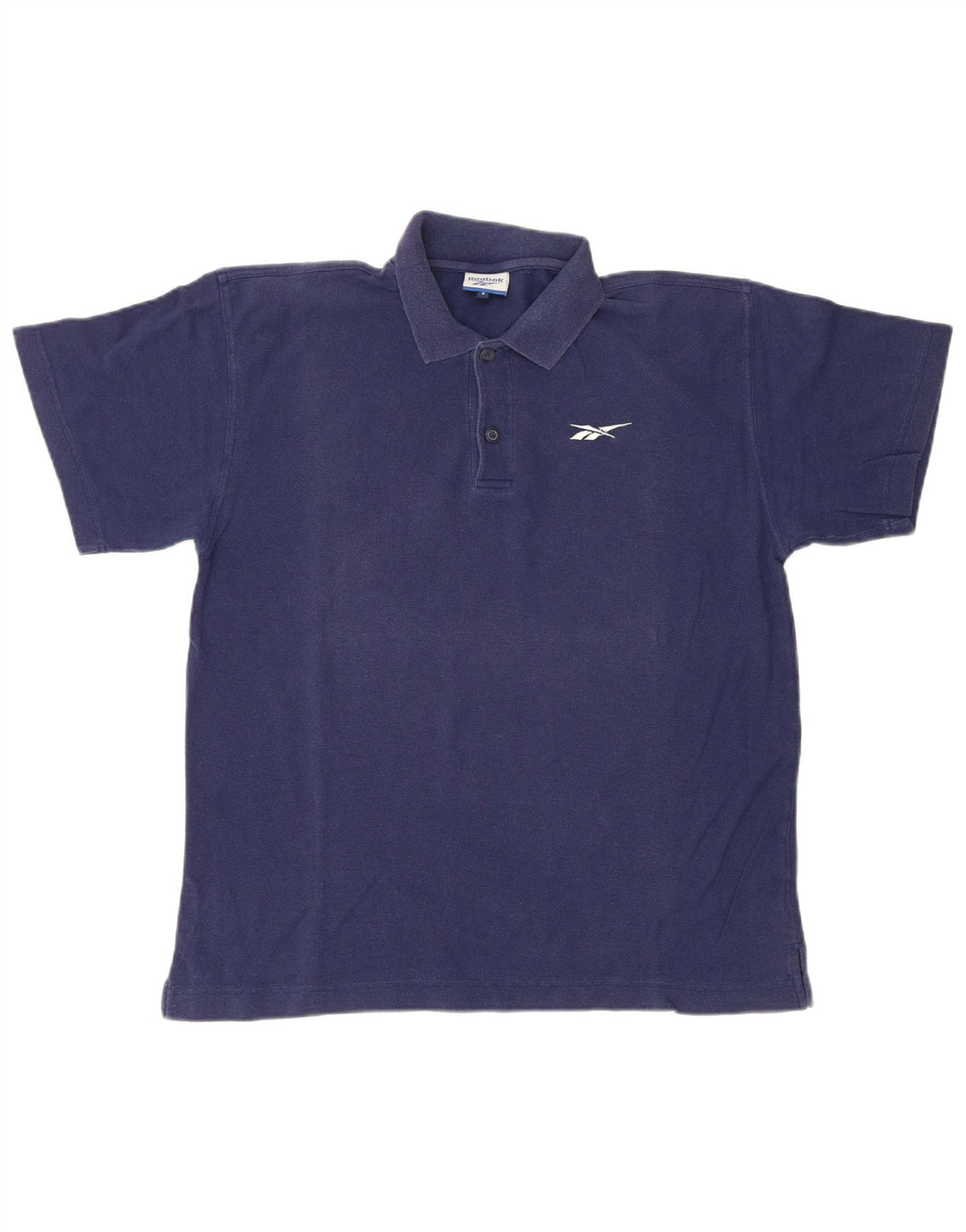 Camisa polo masculina Reebok médio azul marinho algodão