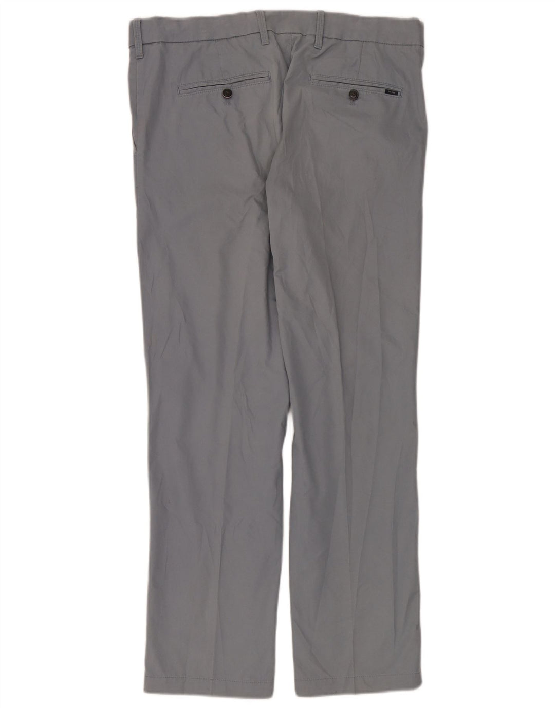 Calça masculina de ajuste regular Marks & Spencer W36 L31 algodão azul