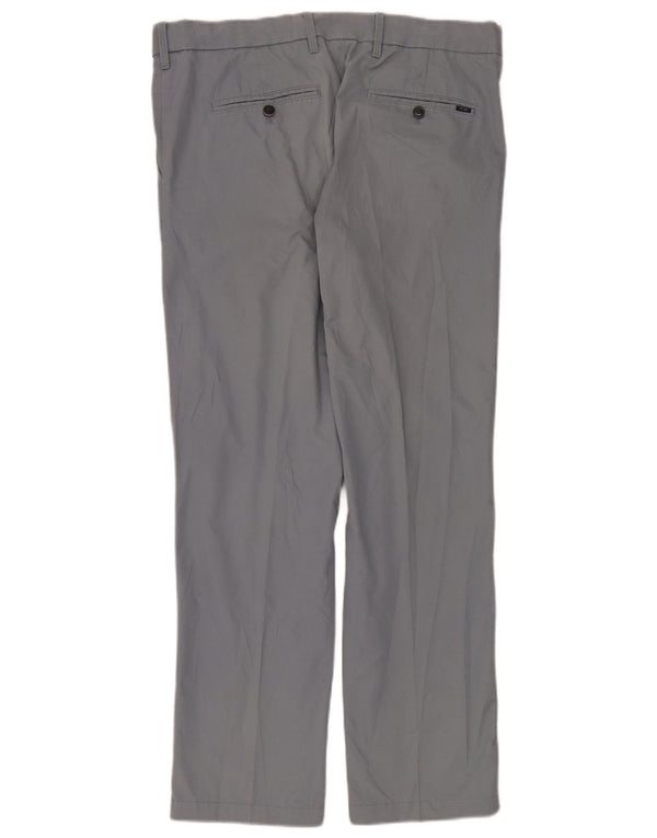 Calça masculina de ajuste regular Marks & Spencer W36 L31 algodão azul