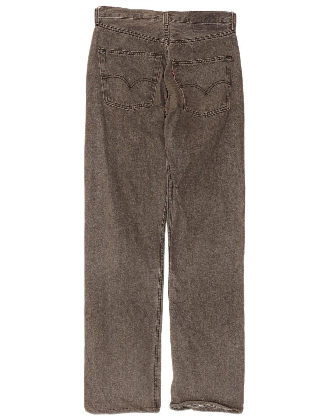 Calça jeans reta masculina Levi's W30 L34 algodão cinza
