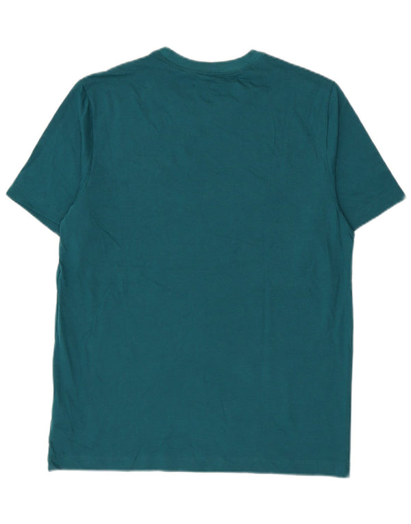 Nike Mens Camiseta Top Médio Algodão Verde