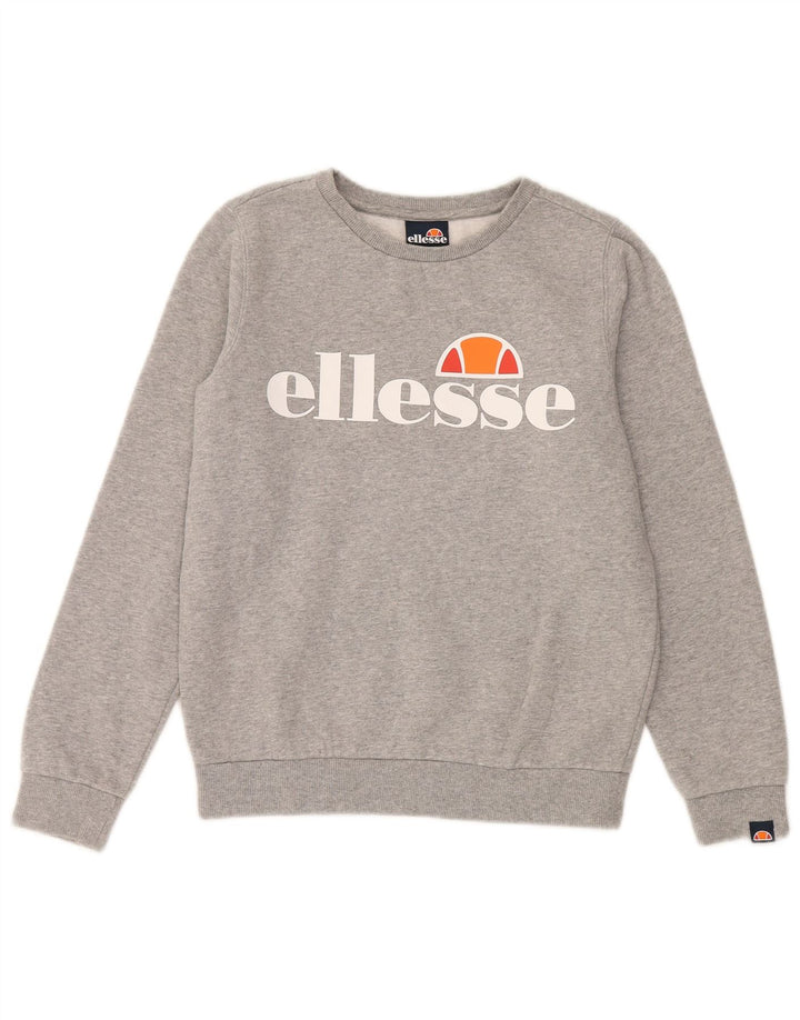 Suéter gráfico Ellesse Boys 12-13 anos algodão cinza