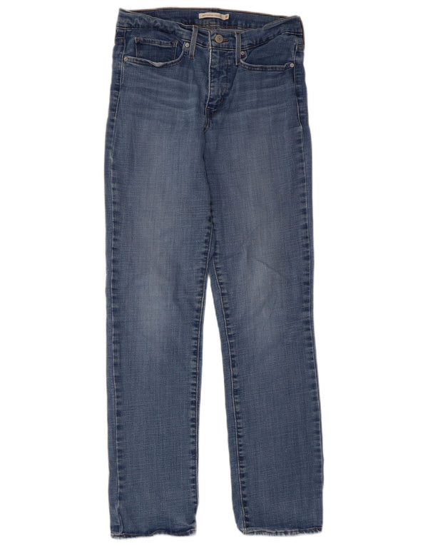 Calça jeans feminina Levi's 314 Shaping Straight W30 L32 azul algodão