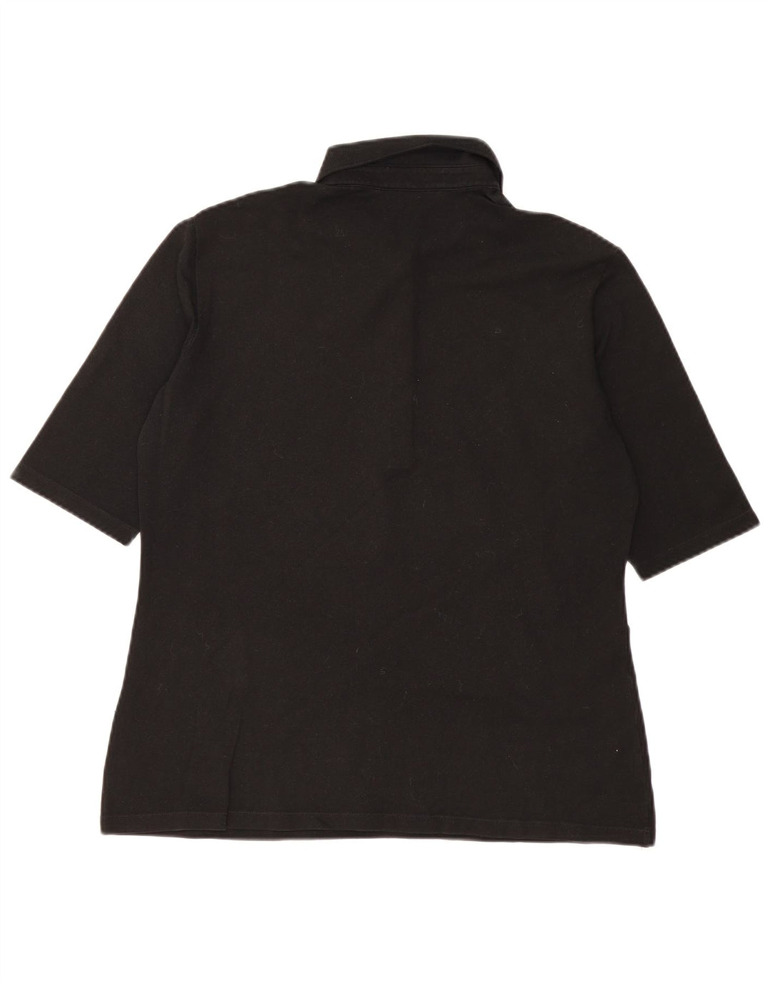Camisa polo feminina Lacoste tamanho 48 XL algodão preto