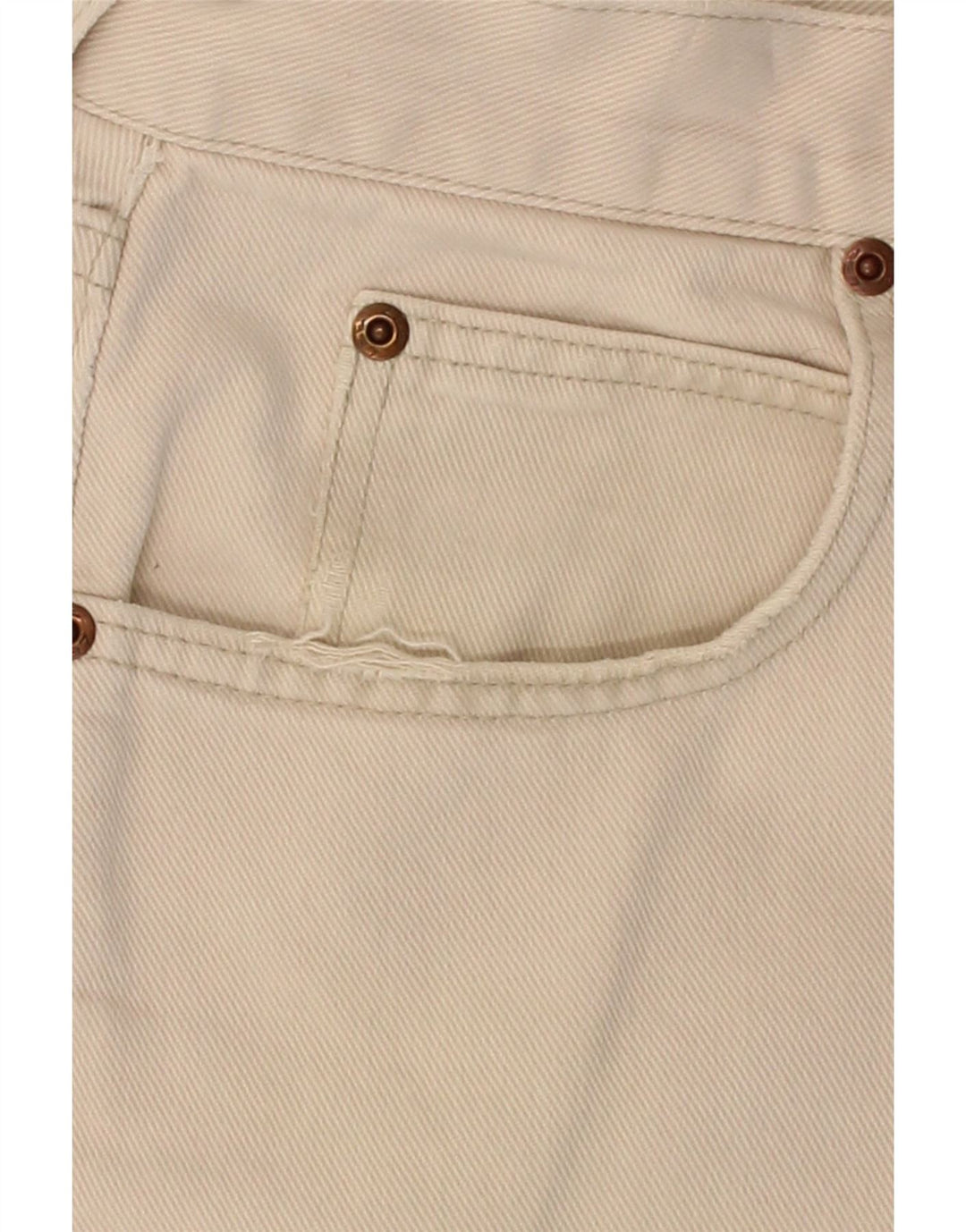 LEE Mens Straight Casual Trousers W36 L32 Off White Cotton Vintage Lee and Second-Hand Lee from Messina Hembry 