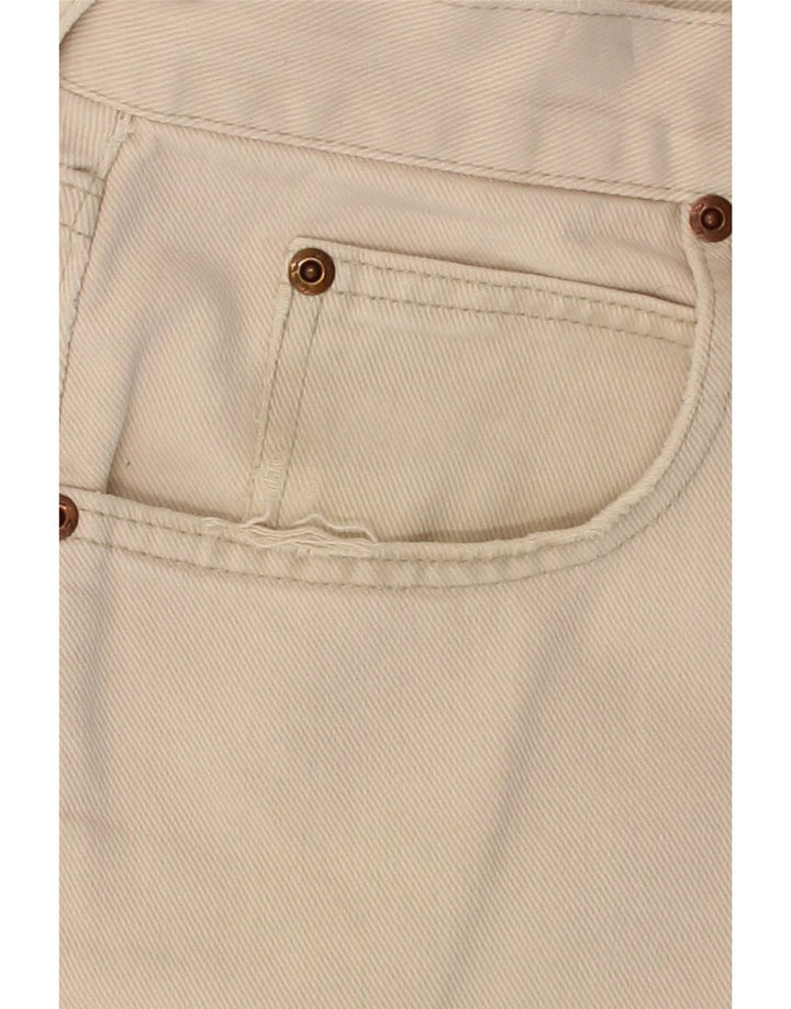 LEE Mens Straight Casual Trousers W36 L32 Off White Cotton Vintage Lee and Second-Hand Lee from Messina Hembry 