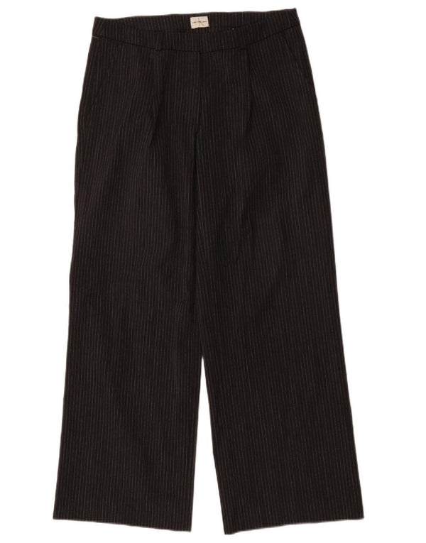 Calça chino feminina CALVIN KLEIN W30 L31 poliéster listrado cinza