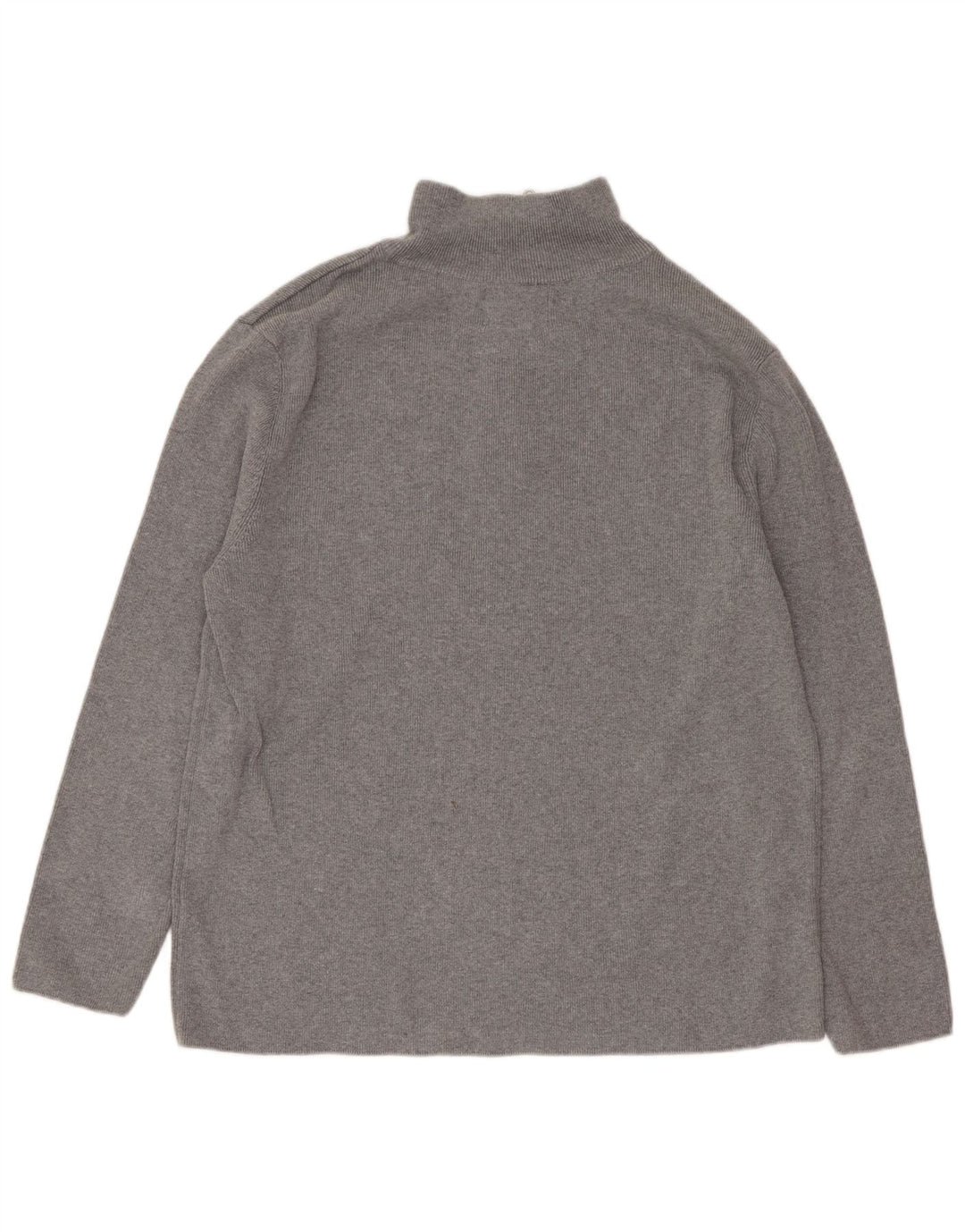 Zara Meninos 1/4 Zip Top Manga Comprida 13-14 Anos Cinza Algodão