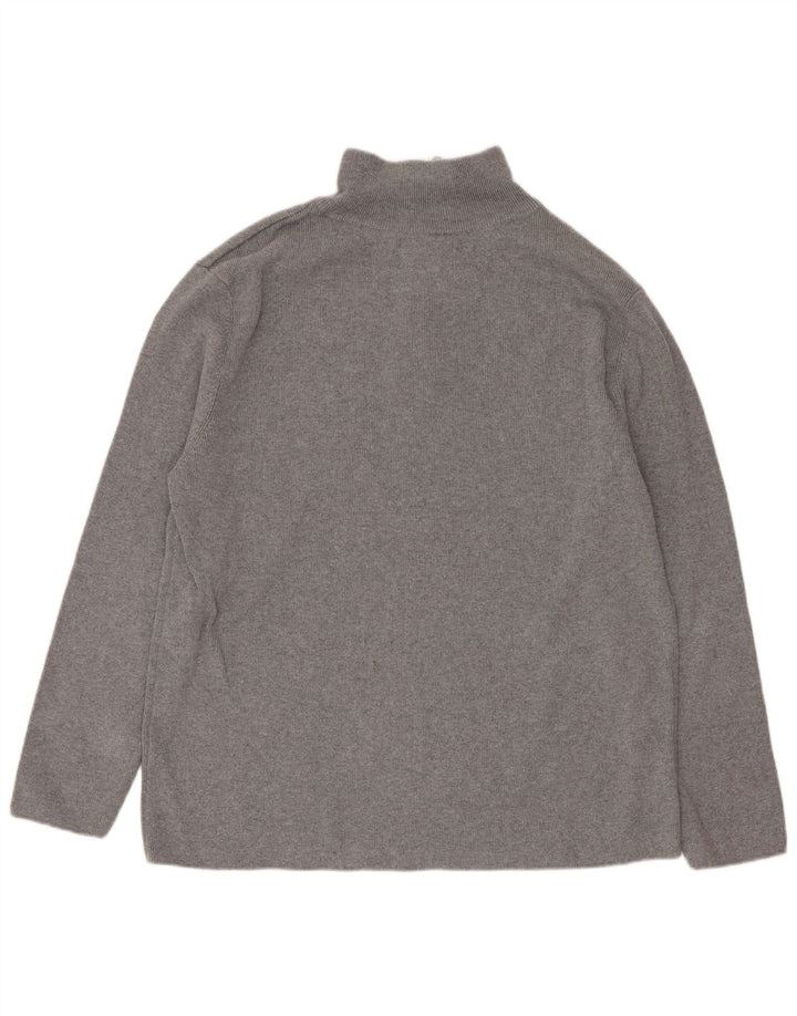 Zara Meninos 1/4 Zip Top Manga Comprida 13-14 Anos Cinza Algodão