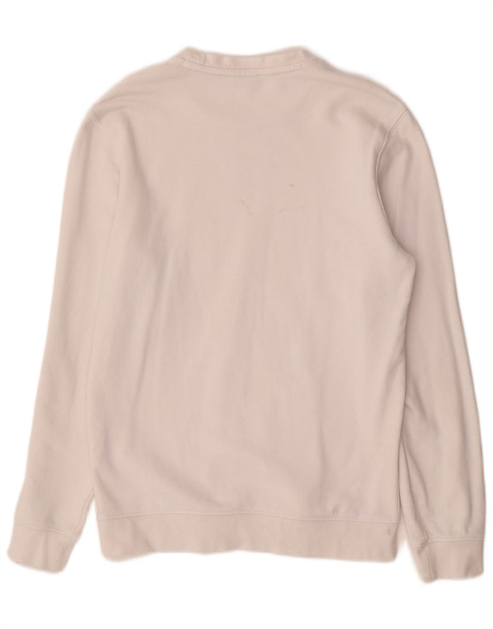 CAMPEÃO Moletom Masculino Jumper Pequeno Algodão Branco