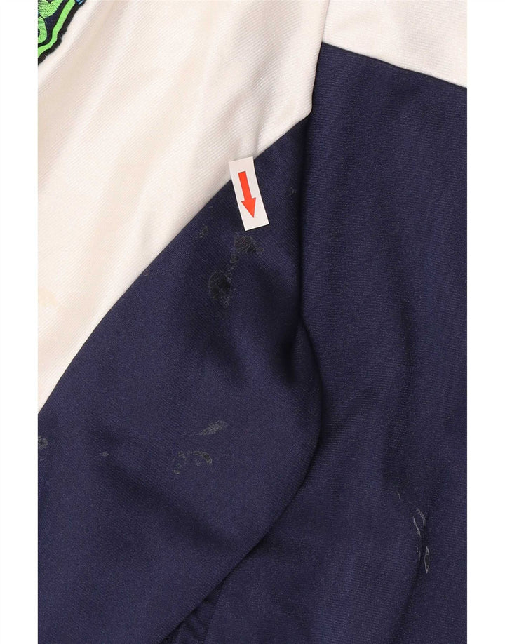 Asics Mens Graphic Tracksuit Top Jacket IT 52 Grande bloco colorido azul marinho