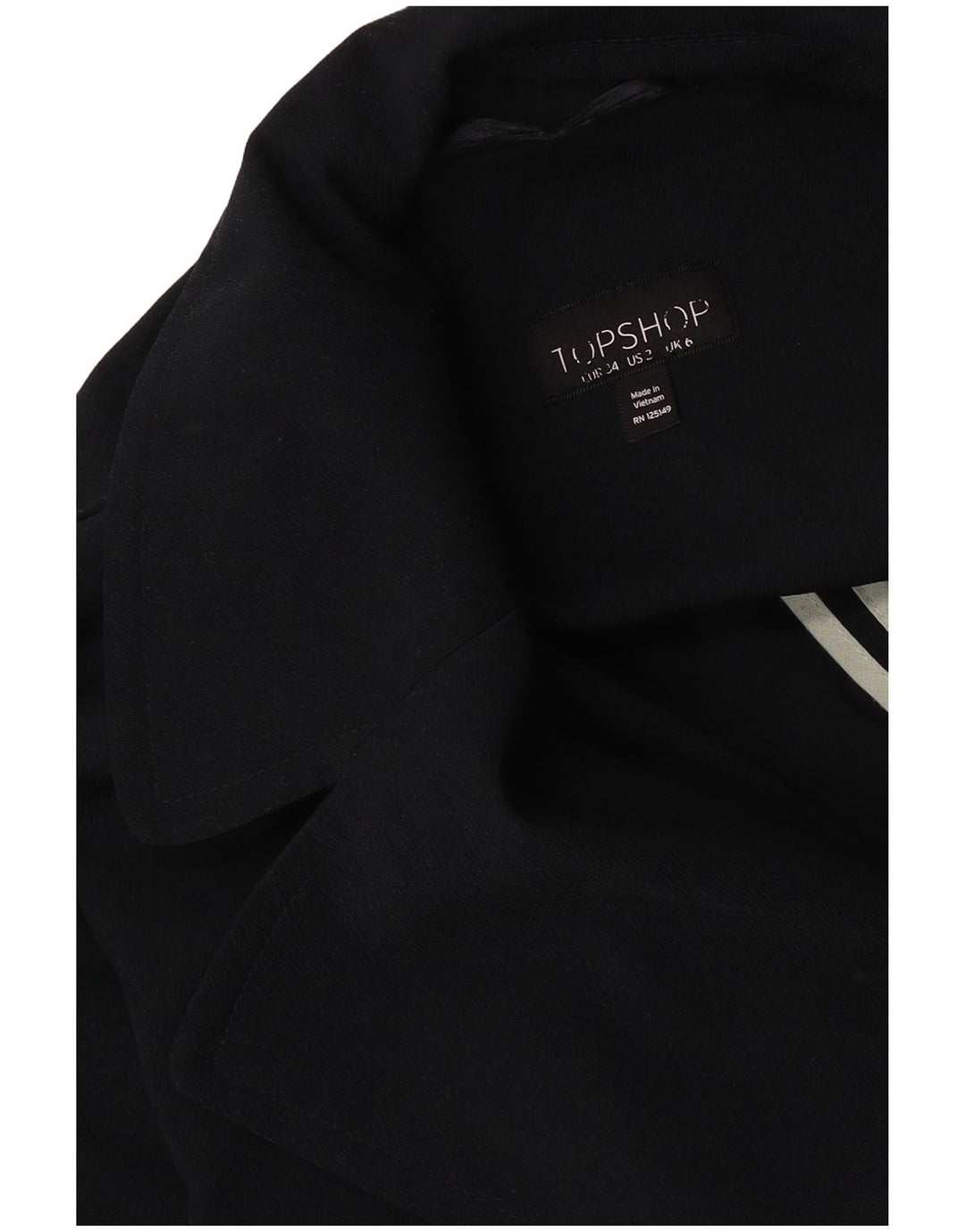 Topshop feminino oversized trench coat Reino Unido 6 XS azul marinho