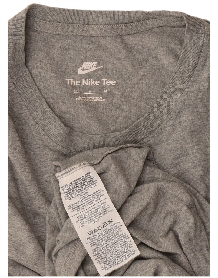 Camiseta feminina Nike UK 14 algodão cinza médio