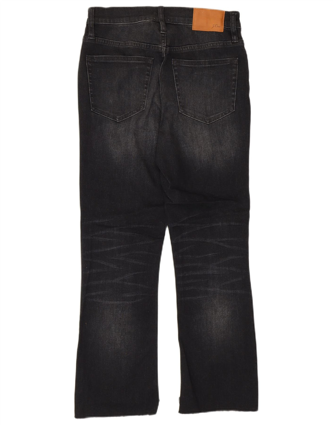 J. CREW Jeans recortados femininos W26 L23 algodão preto