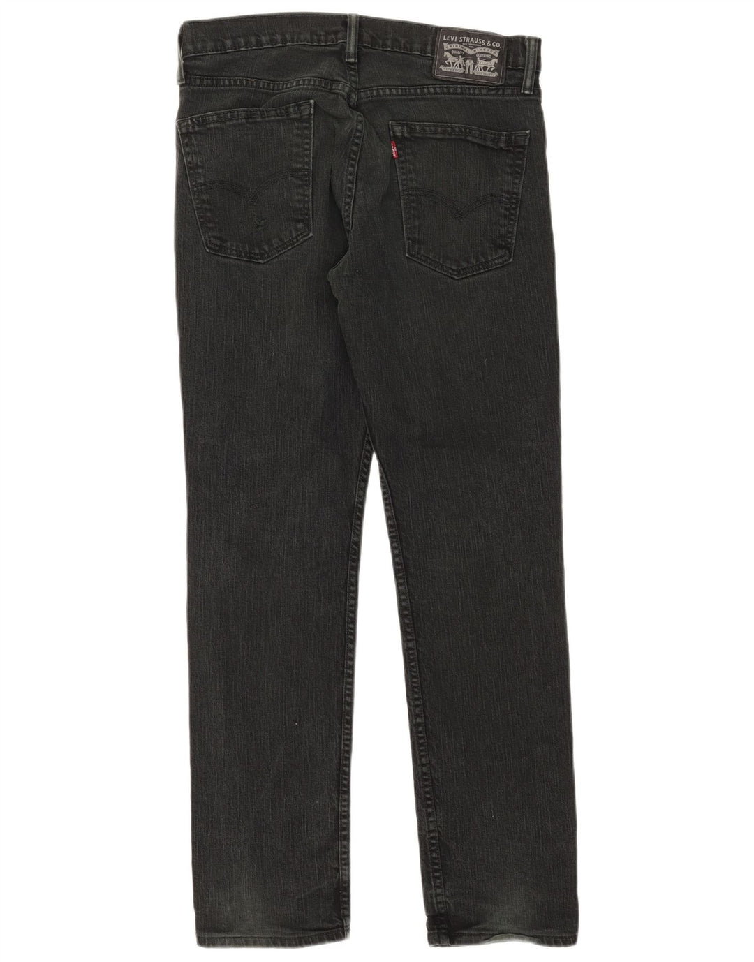 Jeans retos femininos Levi's W32 L30 algodão preto