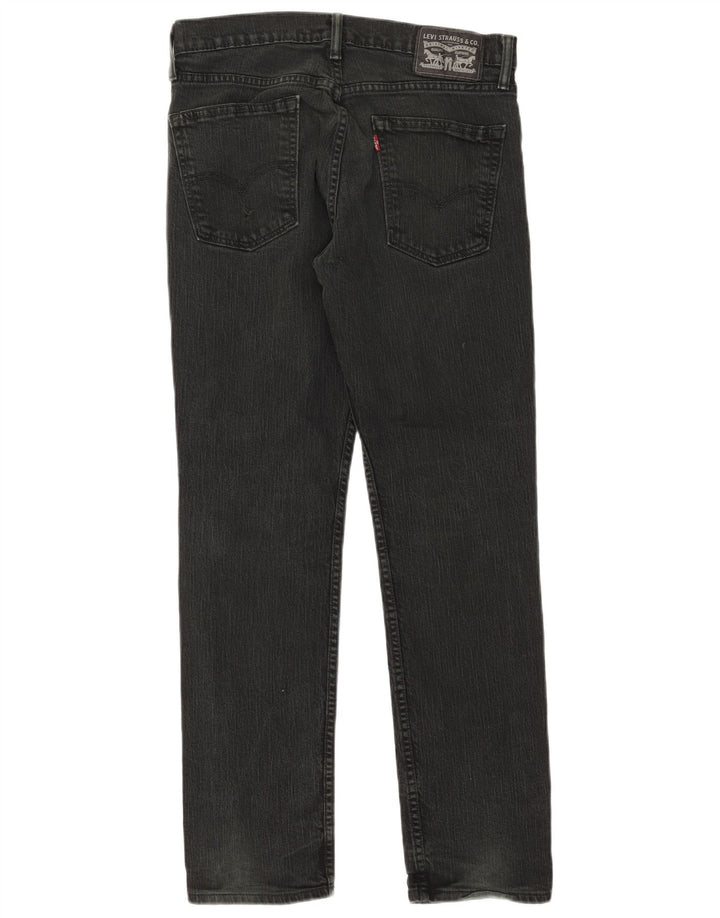 Jeans retos femininos Levi's W32 L30 algodão preto