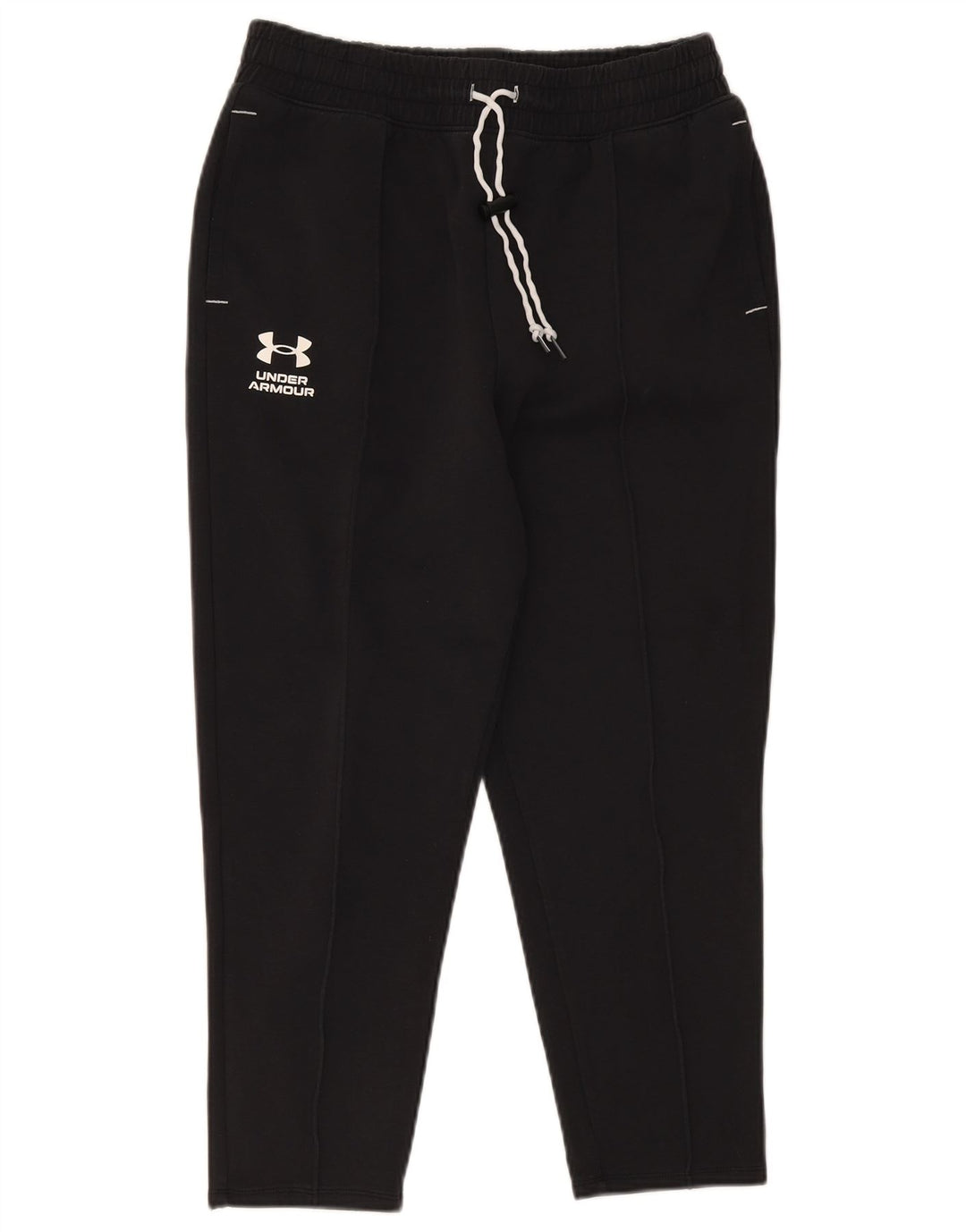 Calça de treino masculina Under Armour Crop de algodão preto médio