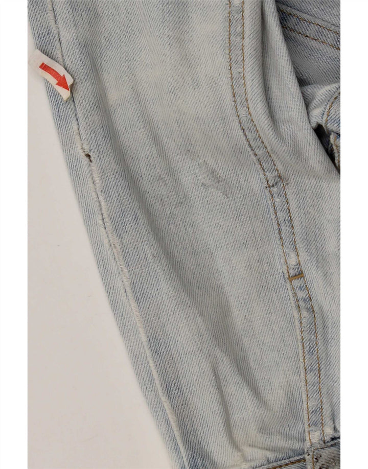 Jaqueta jeans feminina Topshop Reino Unido 10 algodão azul pequeno