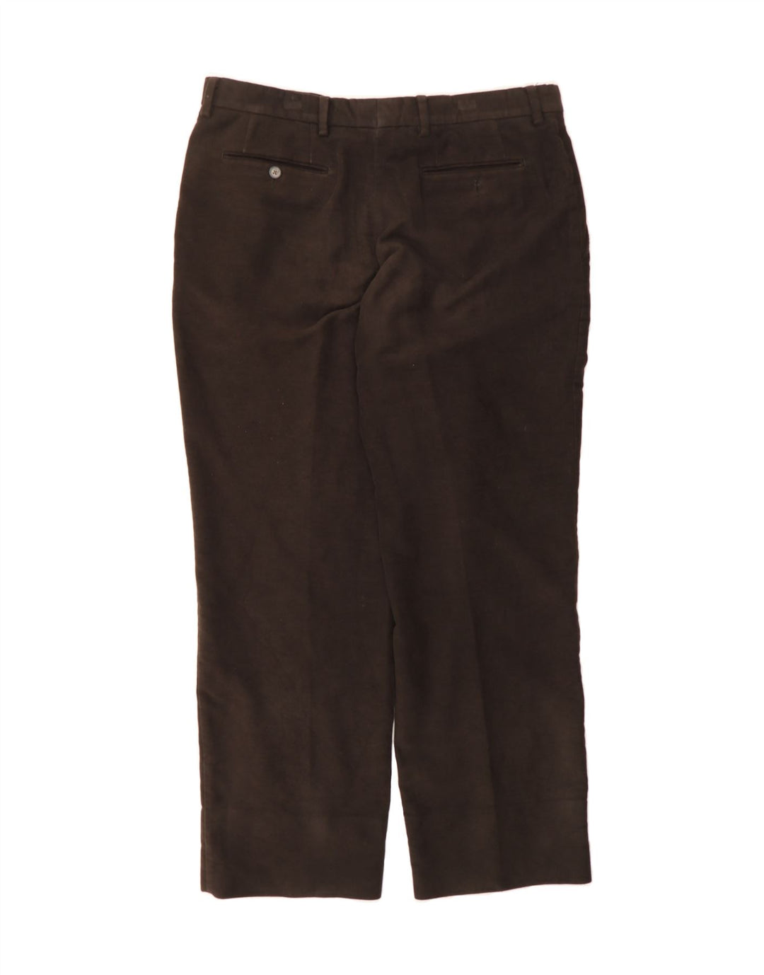 MASSIMO DUTTI Mens Straight Suit Trousers EU 46 XL W36 L29  Black Cotton Vintage Massimo Dutti and Second-Hand Massimo Dutti from Messina Hembry 