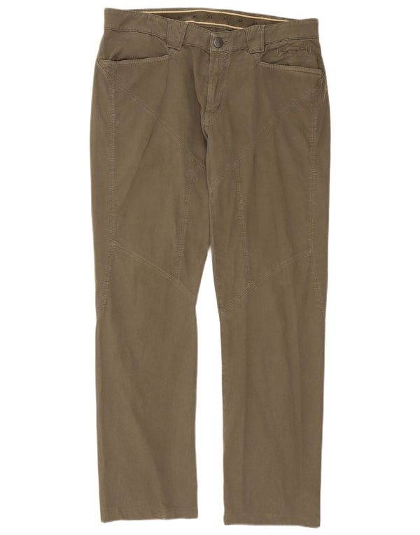 9.2 by Carlo Chionna Calça masculina reta casual W36 L30 algodão cáqui