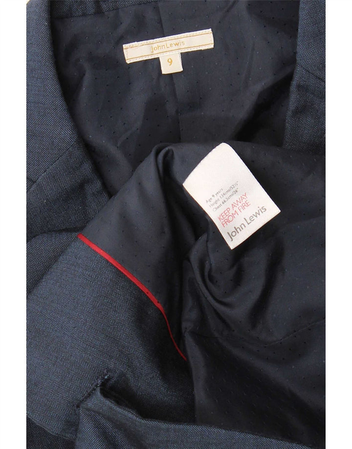 Jaqueta blazer de 2 botões John Lewis Boys 8-9 anos azul marinho poliéster