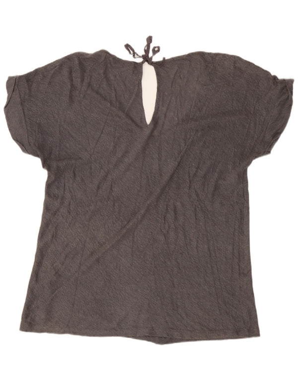 Blusa feminina Massimo Dutti UK 16 grande cinza