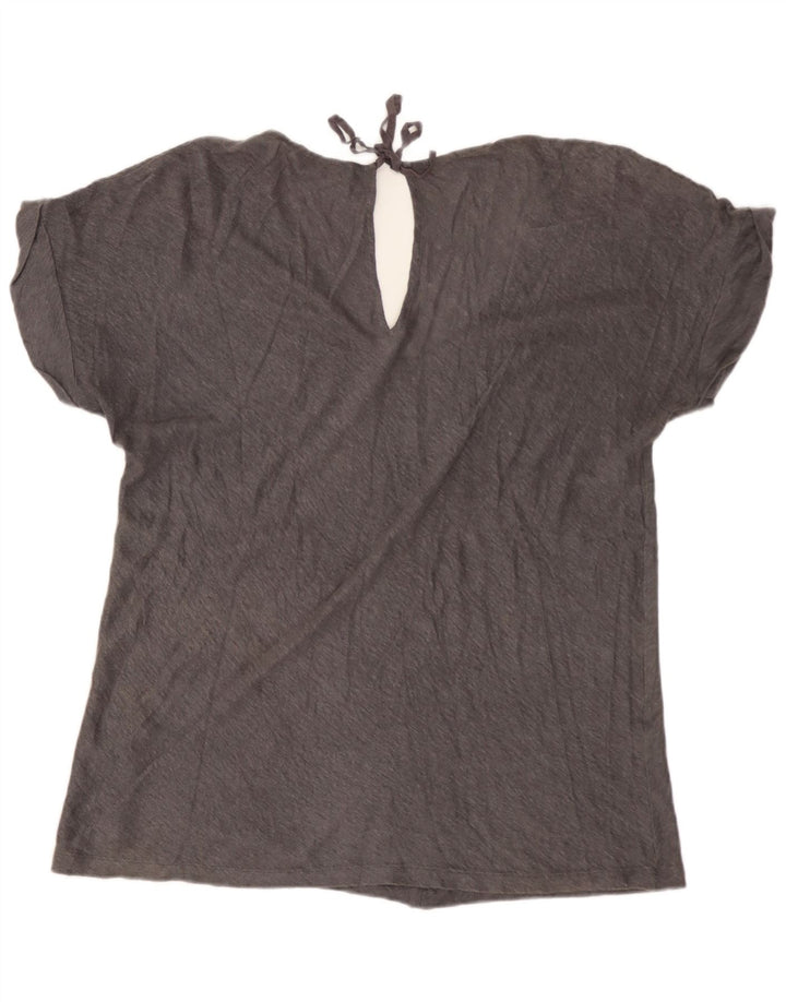 Blusa feminina Massimo Dutti UK 16 grande cinza