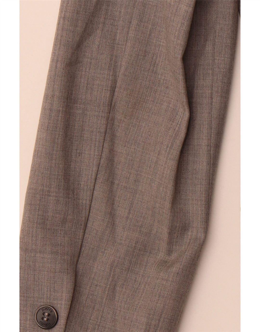 PIERRE CARDIN Jaqueta blazer feminina de 3 botões UE 42 risca de giz cinza médio