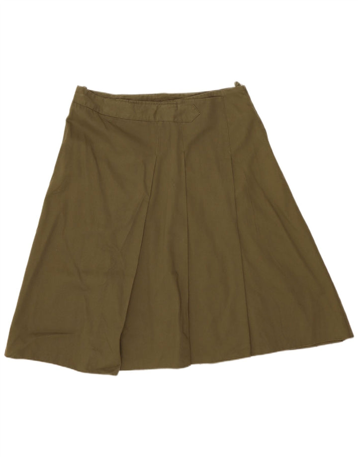 Saia feminina Benetton A-Line IT 44 Médio W32 Caqui