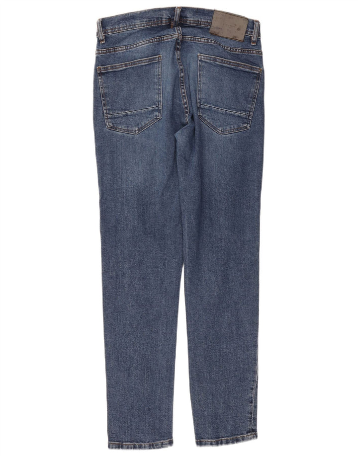 Zara Mens Slim Jeans EU 44 Grande W34 L30 Azul Algodão