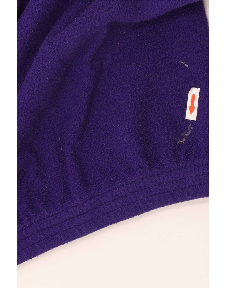 Suéter de lã masculino Brugi com zíper e gola média em poliéster roxo colorido