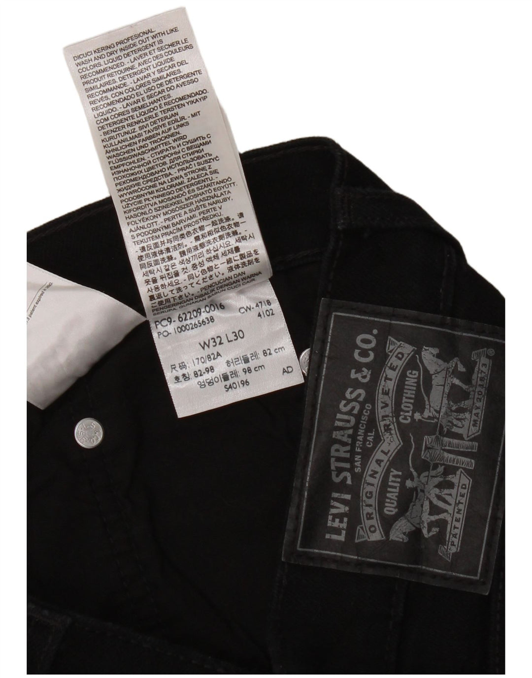 Jeans Levi's Feminino Slim W32 L30 Algodão Preto