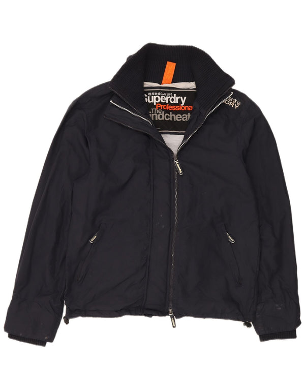 Jaqueta de chuva masculina SUPERDRY The Windcheater Graphic UK 40 grande azul marinho