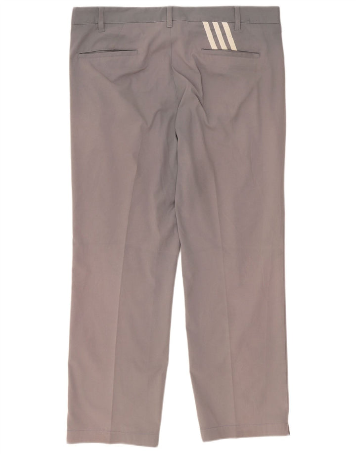 Calça Chino Reta Masculina Adidas W38 L29 Cinza Poliéster