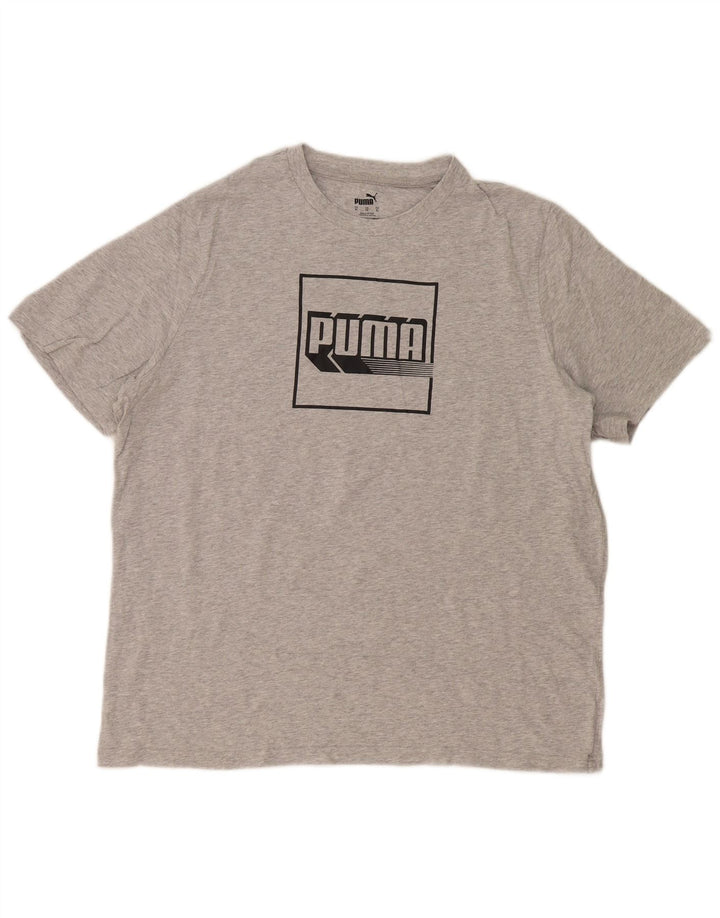 Camiseta masculina Puma Graphic Top XL cinza manchado