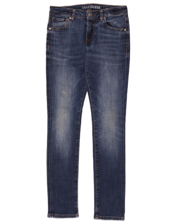 Guess Jeans Skinny Meninas 11-12 Anos W26 L28 Azul Algodão