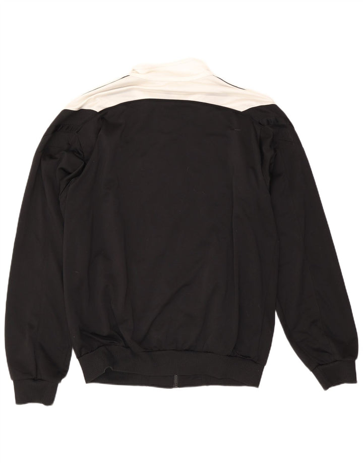 Adidas Mens Tracksuit Top Jacket UK 48/50 XL Preto Colourblock Poliéster